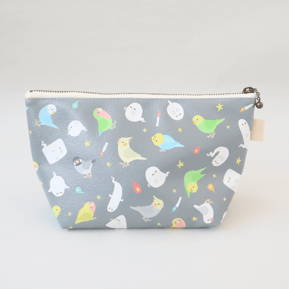 とりとおばけ 化粧品ポーチ